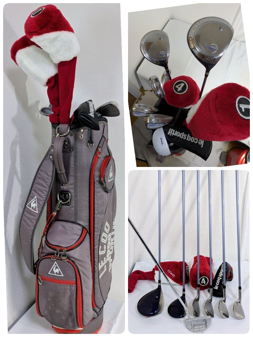 初心者おすすめ！！ FITWay レディースゴルフセット L ルコックCB付