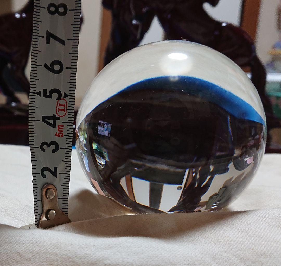 三馬の立ち彫刻 クリスタルボール付き 超開運