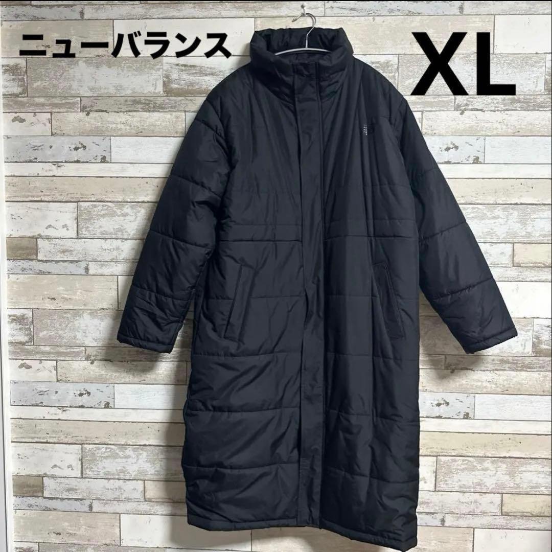 美品　ニューバランス ベンチコート　メンズ　ブラック　XL