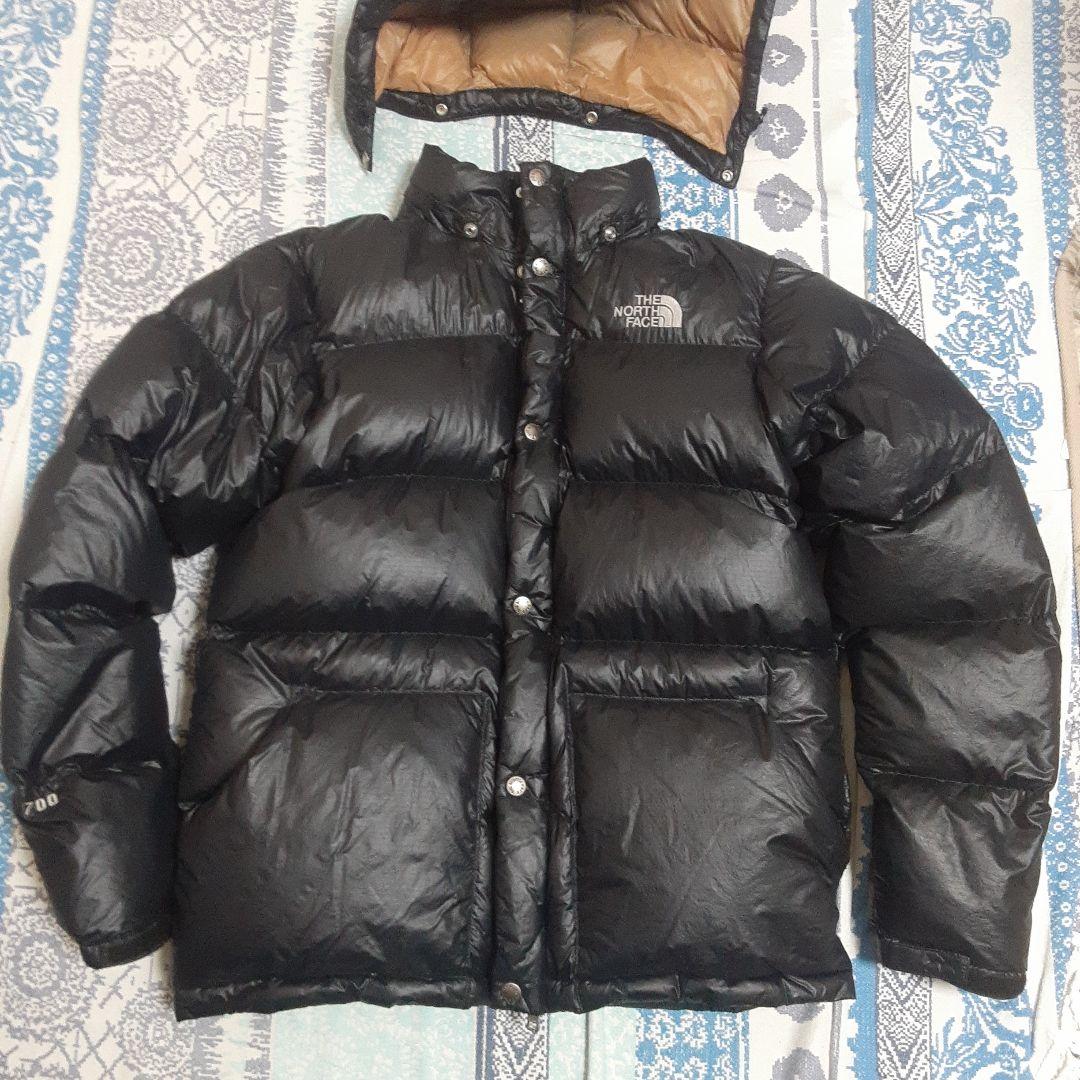 90s　ノースフェイス　ヌプシ　700フィルパワー　フード付き　ダウンジャケット