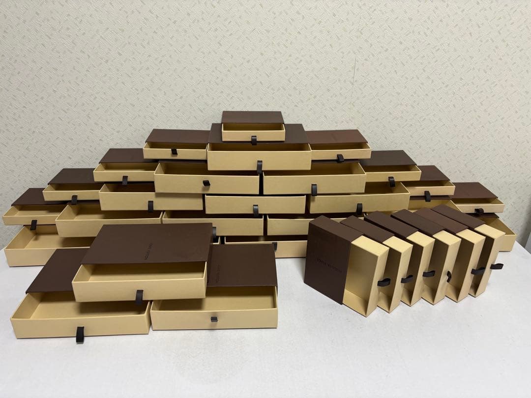 超、超大量VUITTON 空箱33箱　ギフトボックス セット ブラウン ベージュ