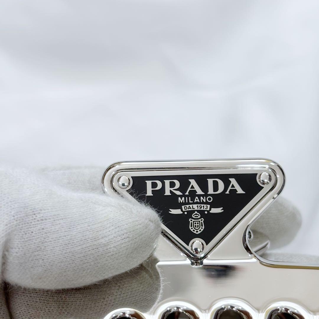 極美品　正規品✨　PRADA プラダ　ヘアクリップ　バレッタ　メタルクリップ