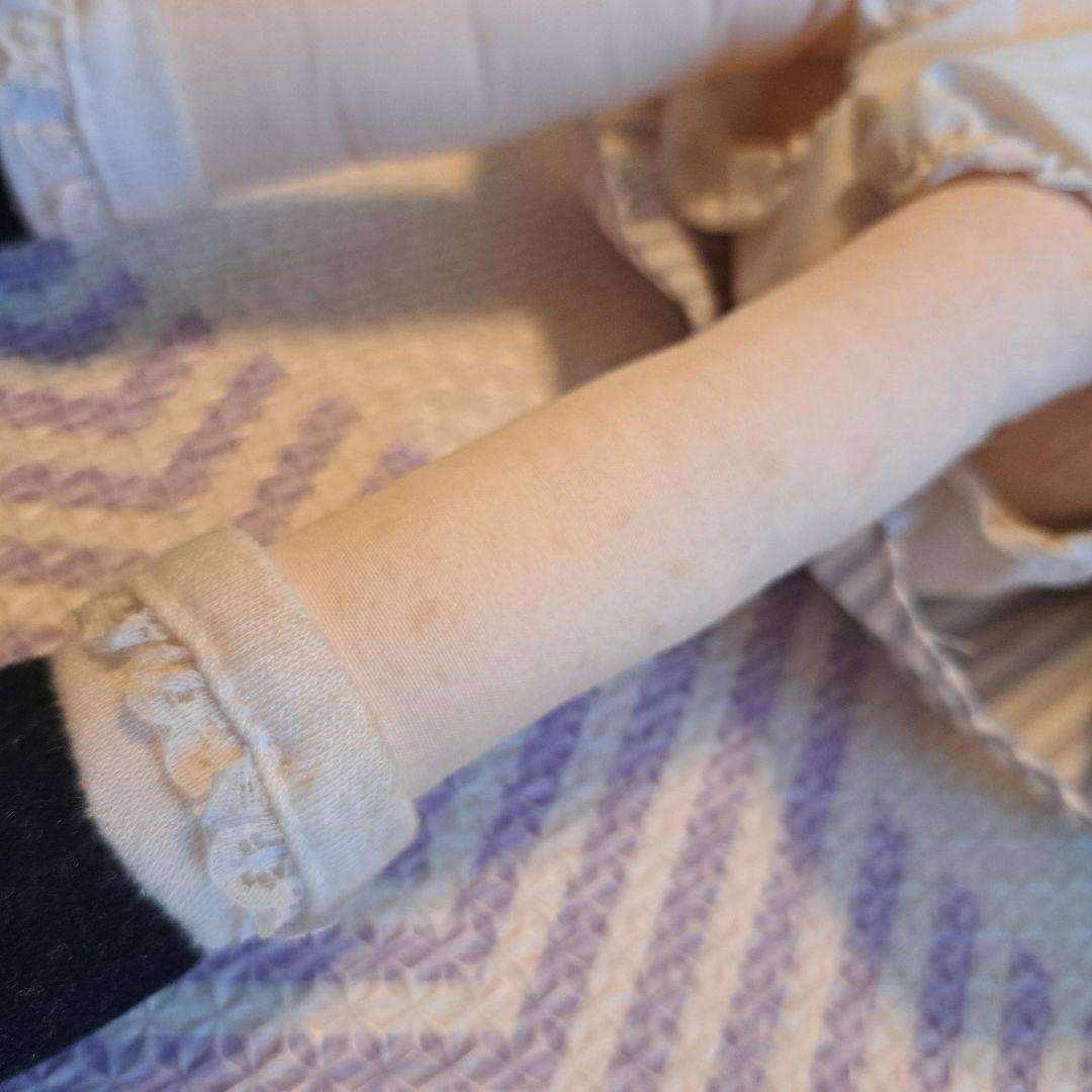 マドレーヌちゃん　赤毛　ストライプドレスのぬいぐるみ　人形　ビンテージ　レトロ