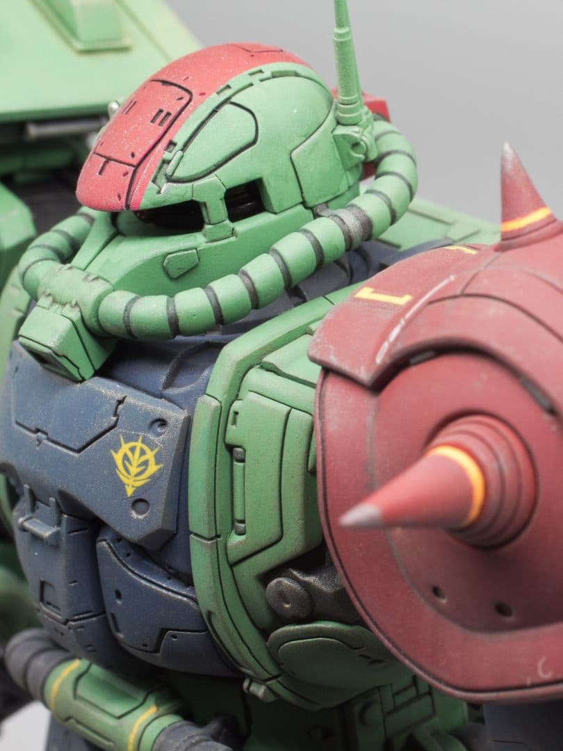 「復讐のレクイエム」HG 1/144 ザクII F型チャブス機　全塗装 完成品