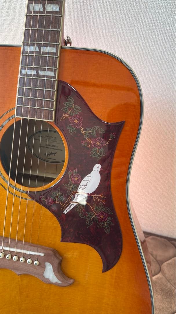 Epiphone DOVE PRO エレアコ Fishman搭載 弦高低め