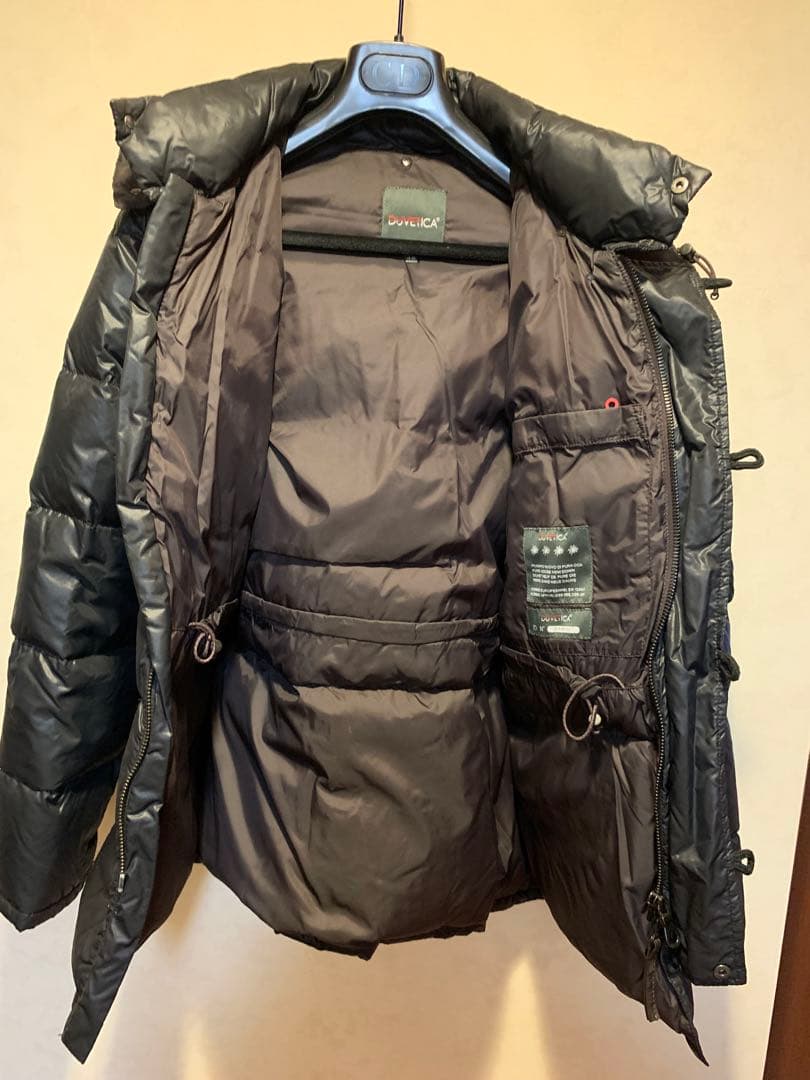 本物美品ドゥベチカDUVETICAダウンジャケットN3 B型マットブラック黒48