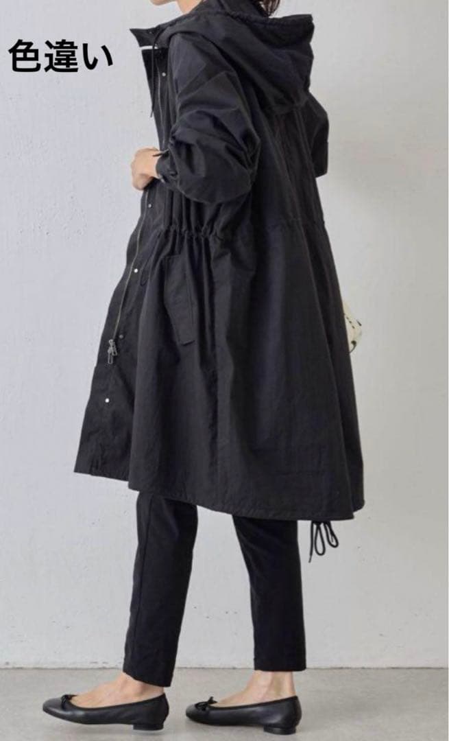 BEARDSLEY ビアズリー コットンナイロンミドル丈モッズコート カーキ