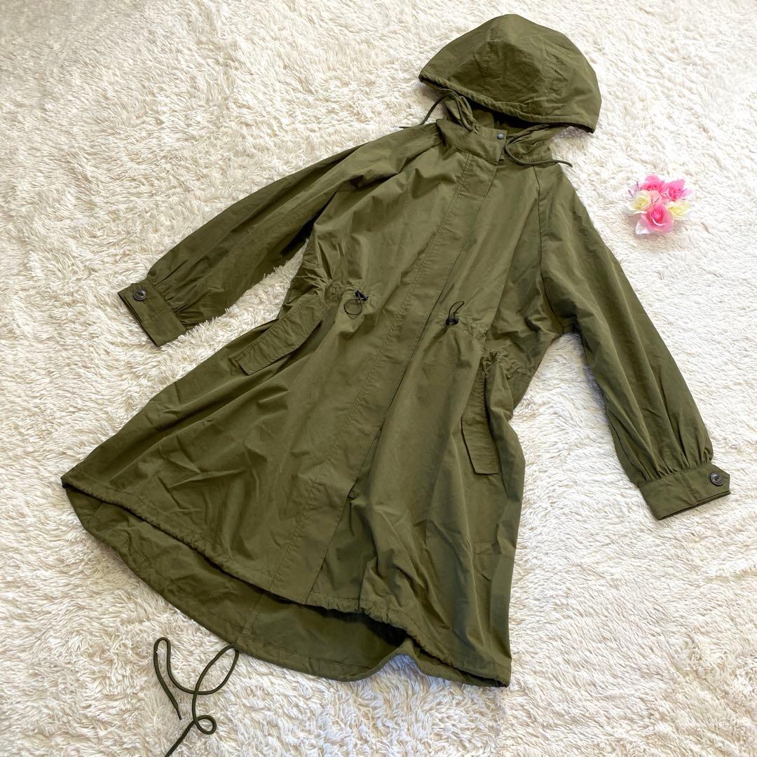 BEARDSLEY ビアズリー コットンナイロンミドル丈モッズコート カーキ