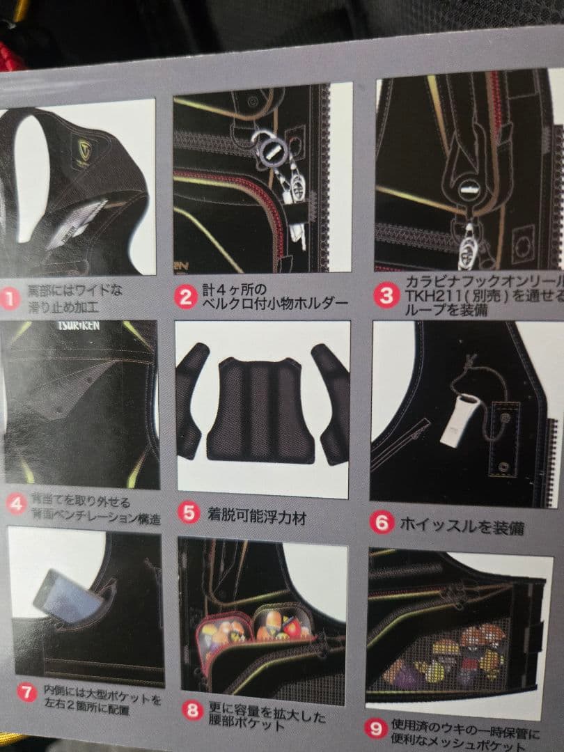 ★【新品】釣研 フローティングベスト　TV222 XL