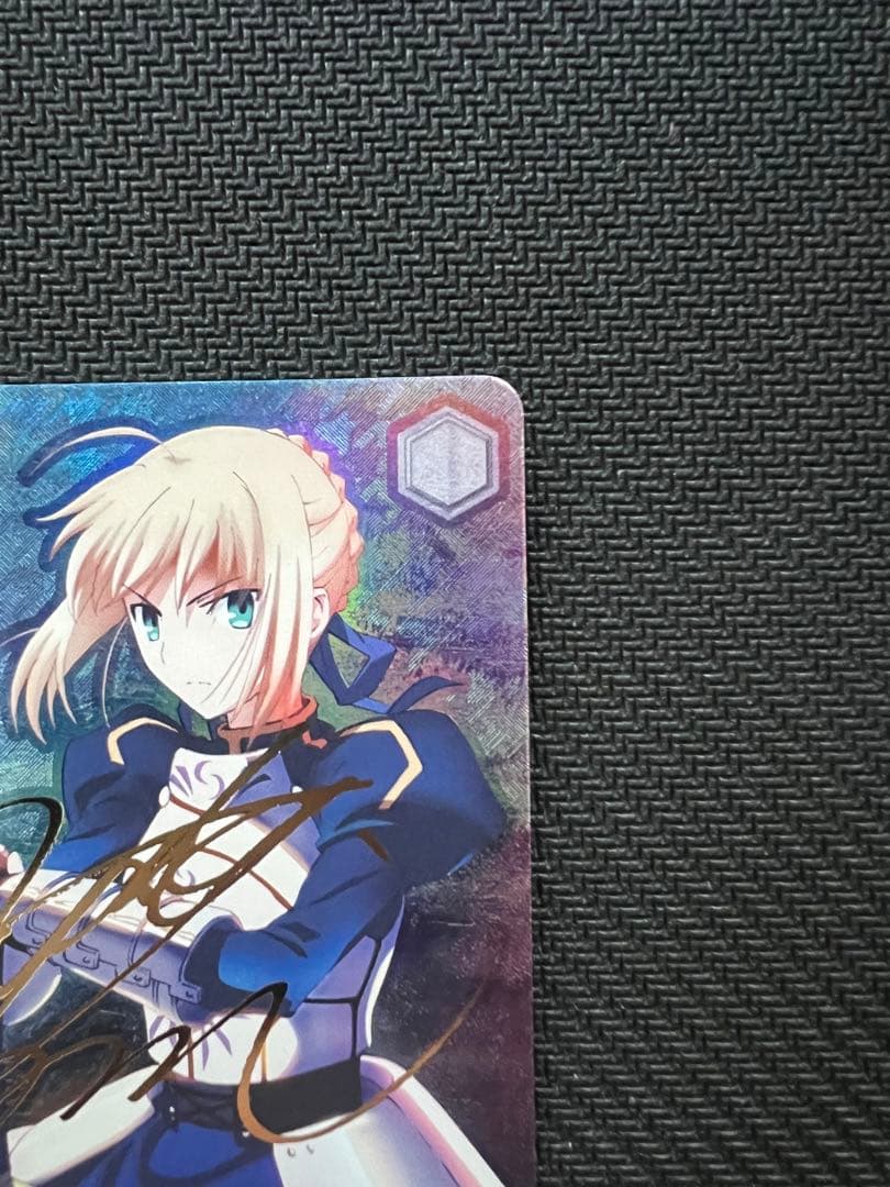 ヴァイスシュヴァルツ 聖杯戦争への参戦 セイバー　 WS SP サイン　TD