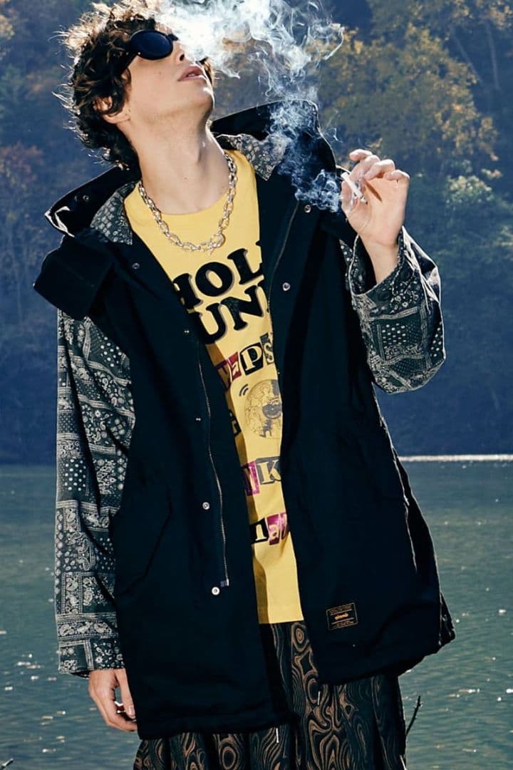 グラム/glamb ペイズリースイッチモッズコート