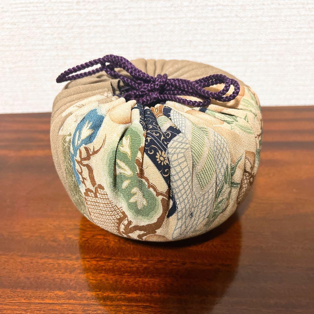 加藤春暁（造）織部焼茶碗 時代箱 仕覆 宝暦 江戸時代後期 茶道具