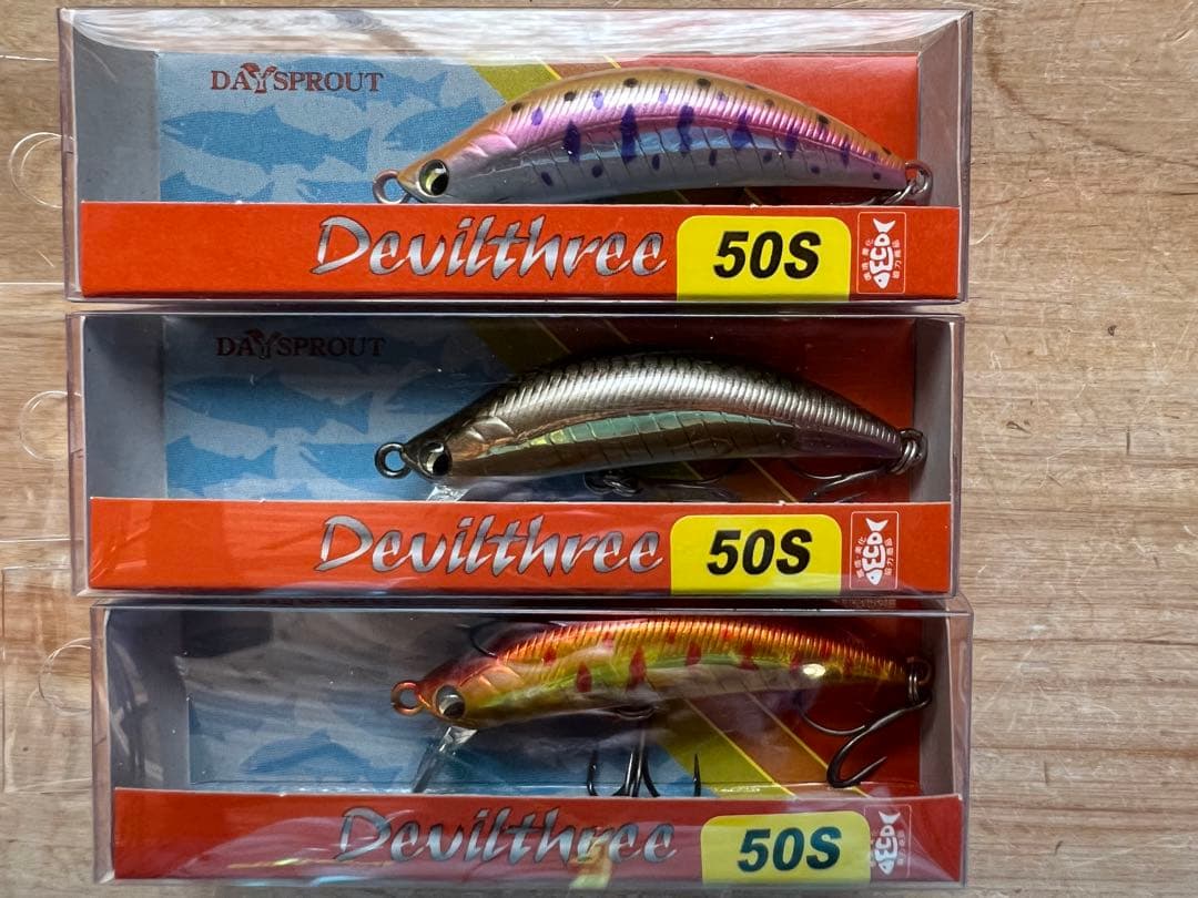 渓流ミノー　ディスプラウト デビルスリー50S 6個セット