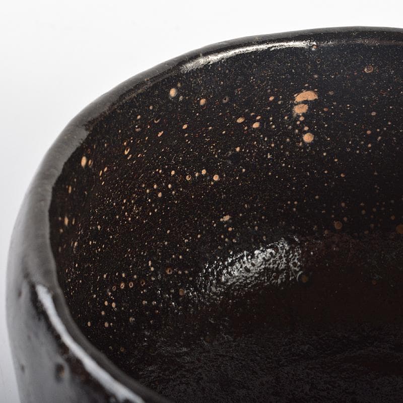 茶道具　楽吉左衛門　黒楽茶碗　共箱　V　R6560