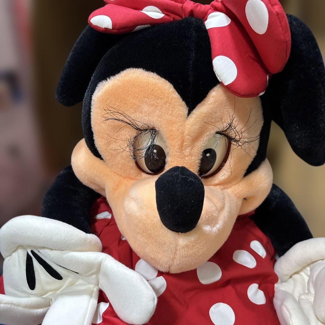 希少　レトロ　特大　ミッキー＆ミニーマウス　フェイスアクションパペット　70cm