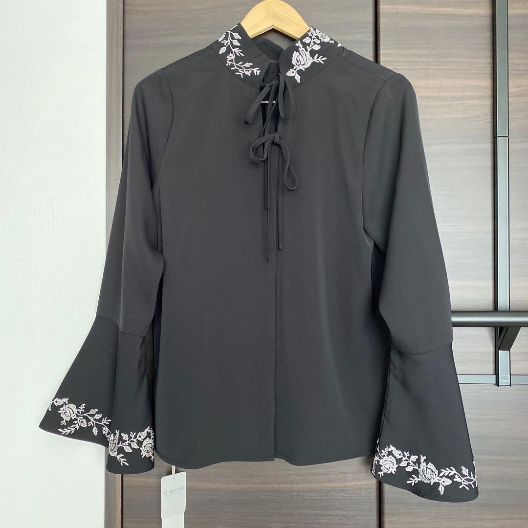 HARE 2WAYシシュウブラウス ブラック