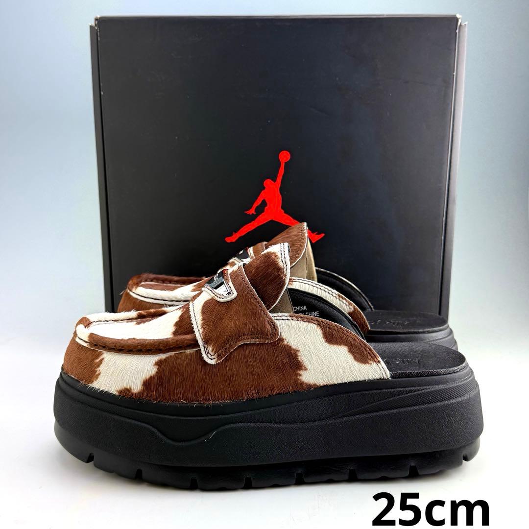 25cm ナイキ ウィメンズ エアジョーダン ローファー ミュール カウプリント