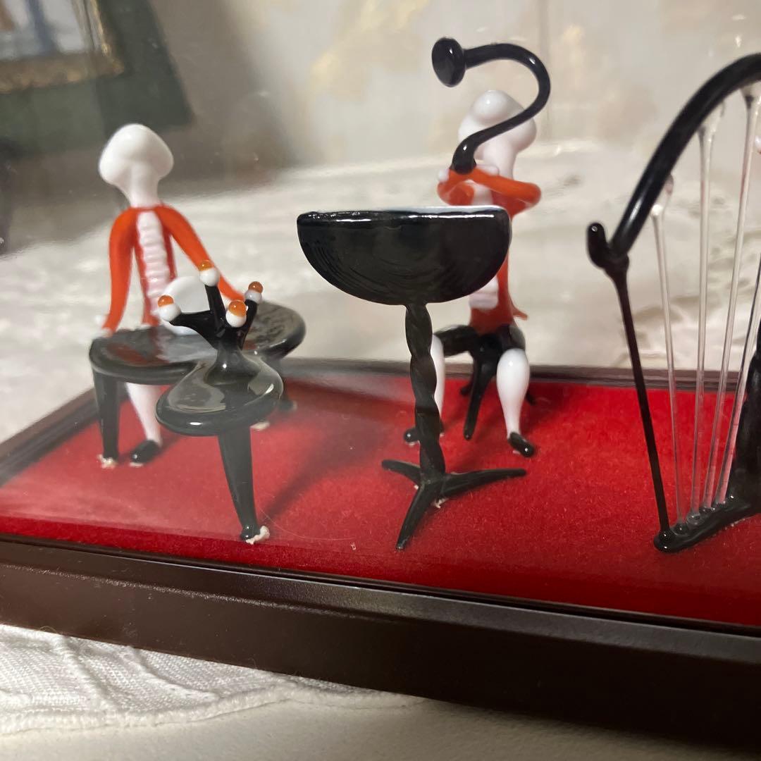 ベネチアンガラス製音楽家フィギュアセット