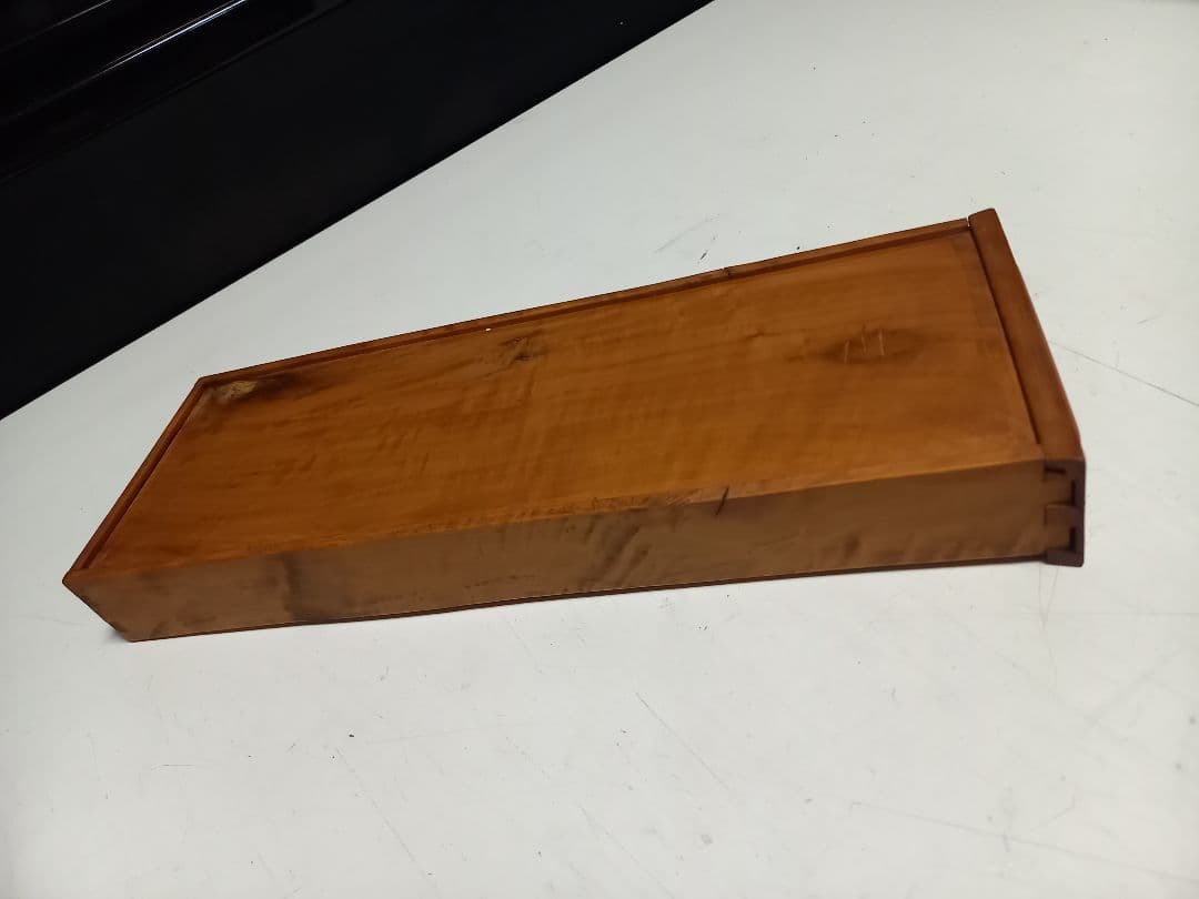 希少　明治期　指物細工　黒檀　良杢　隠し箱　からくり　飾り棚