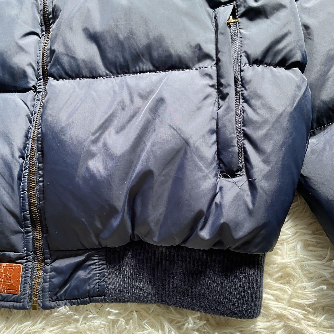 希少✨90's ポロラルフローレン　ポニー　イギリス国旗　ダウンジャケット　紺色