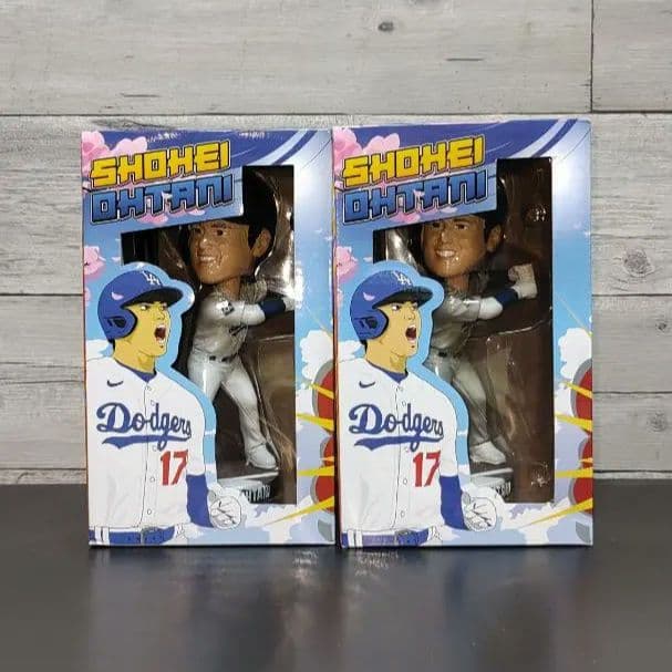 MLBボブルヘッド、大谷翔平、ドジャース1stSGA、2体セット