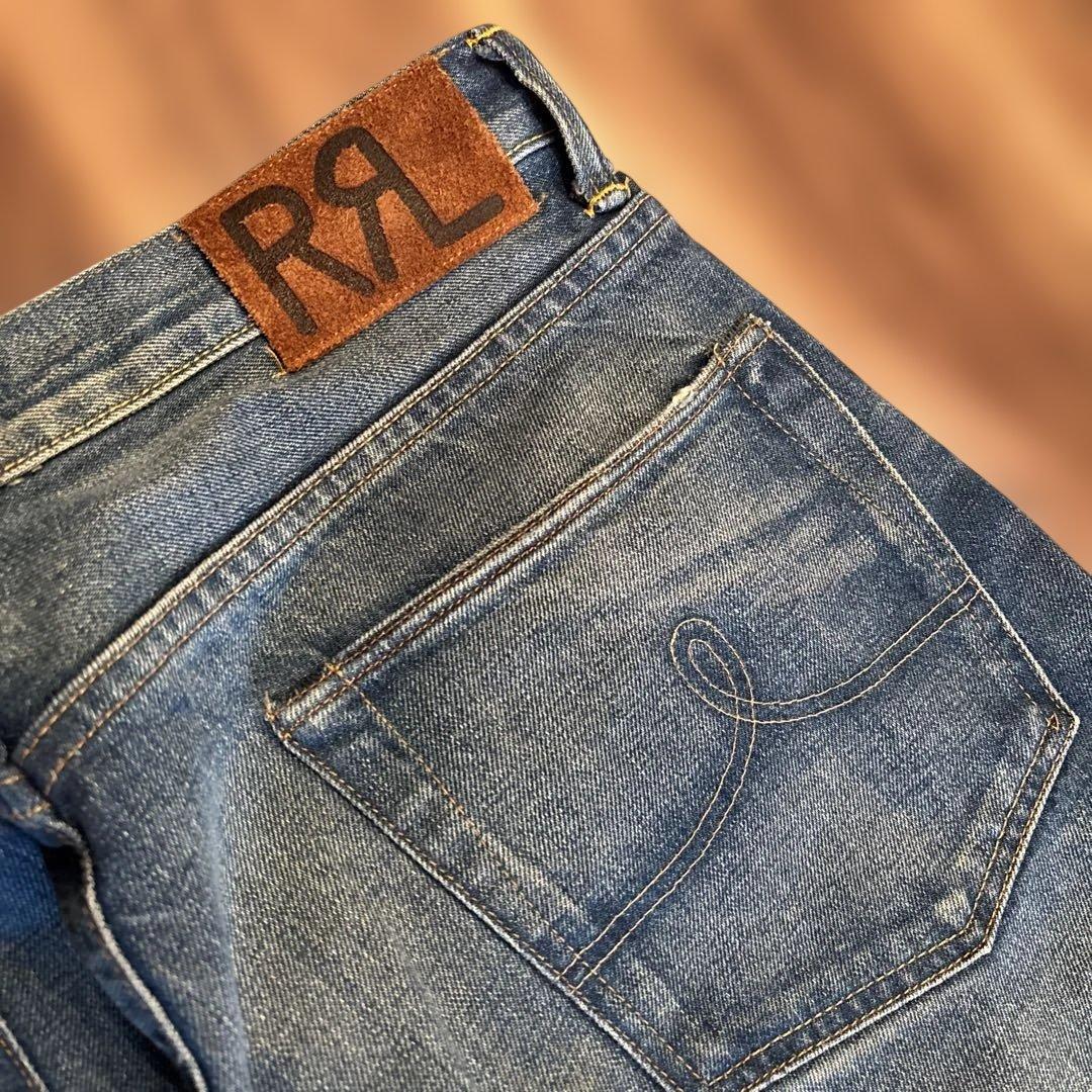 RRL ヴィンテージ５ポケット ストレート デニム ダブルアールエル
