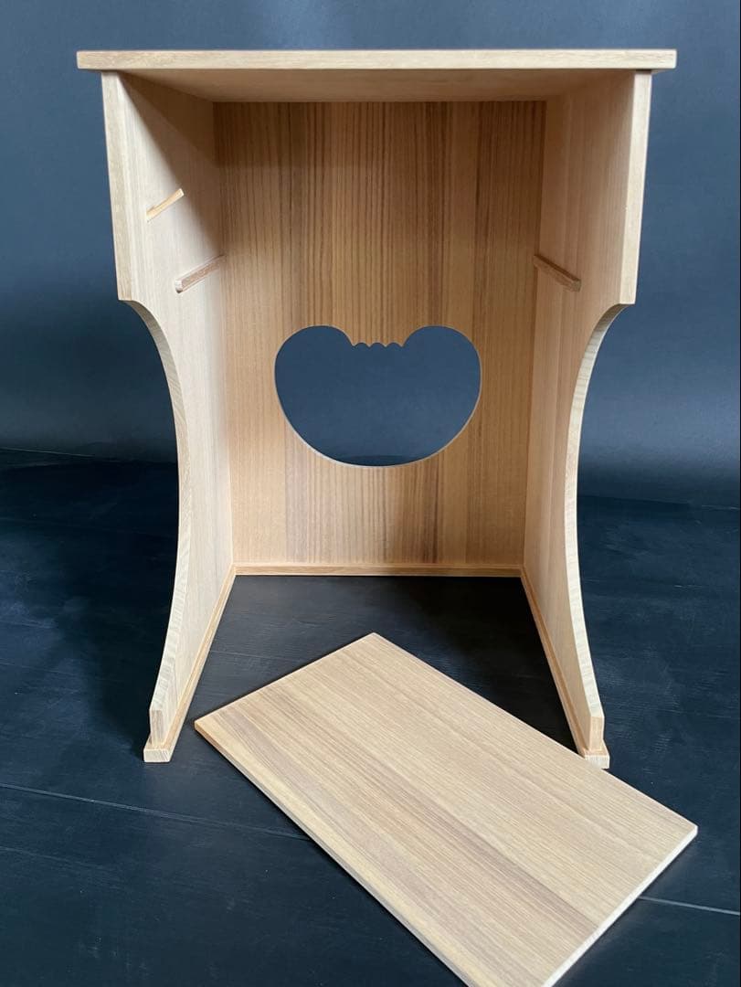 【美品】「母」 表千家 吸江斎好 抱清棚 木地師 可映 桐木地 元箱(212あ⑥