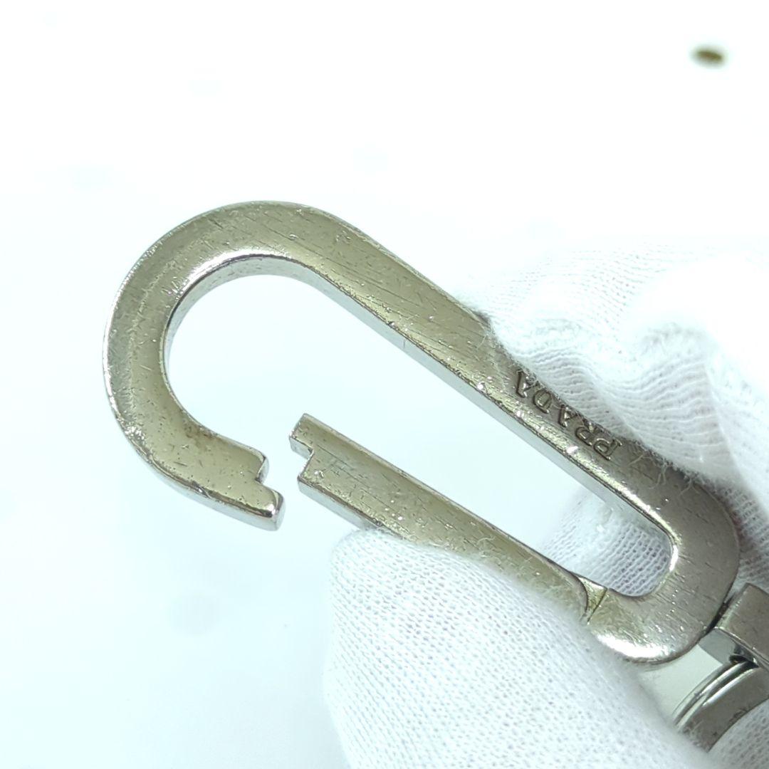 PRADA プラダ カラビナ キーリング キーホルダー シルバーカラー