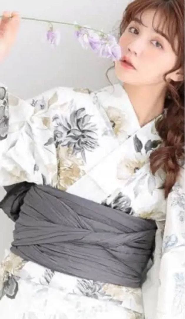 花柄浴衣・帯セット