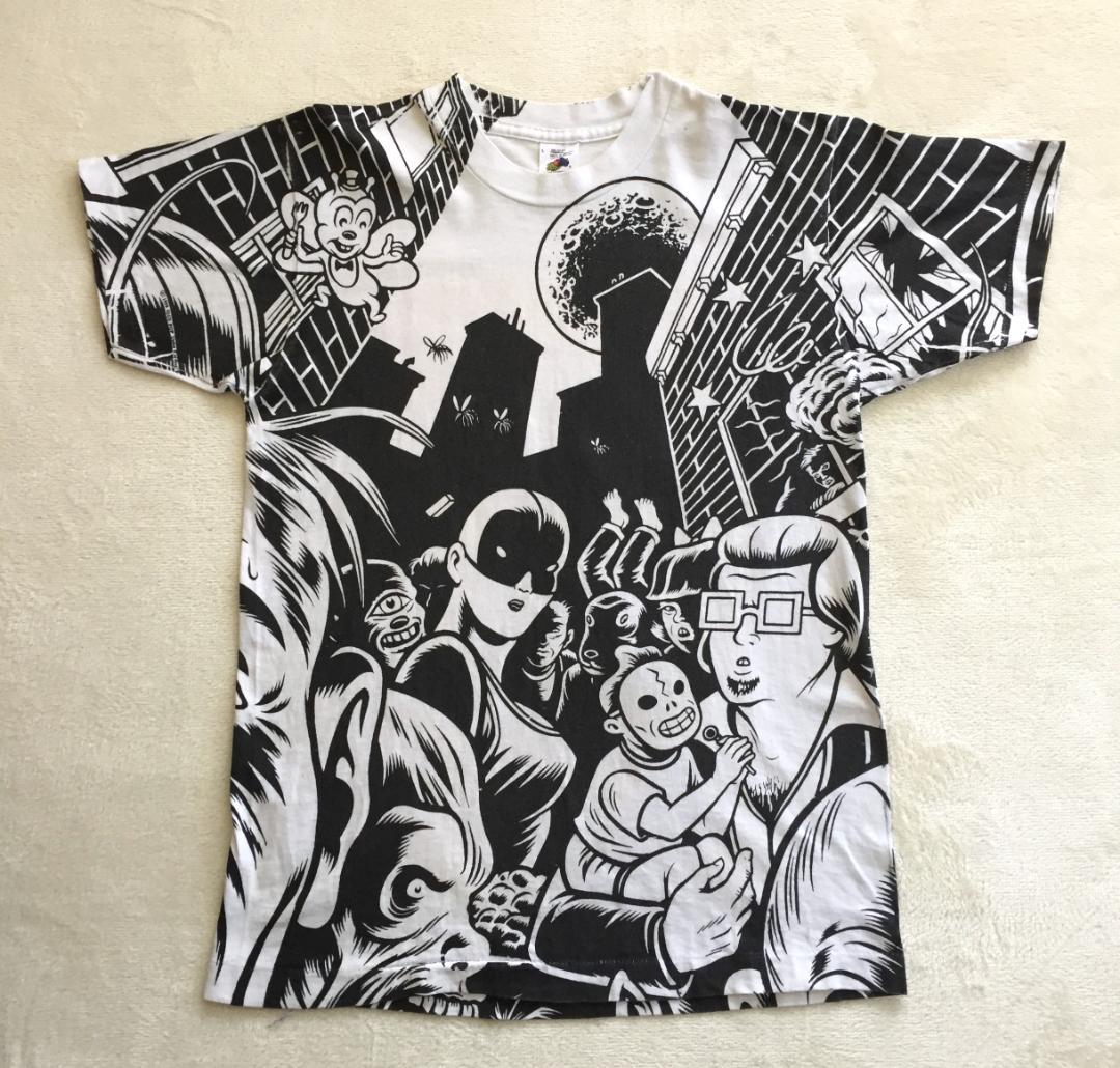 ビンテージ Iggy Pop Brick by Brick 総柄Tシャツ