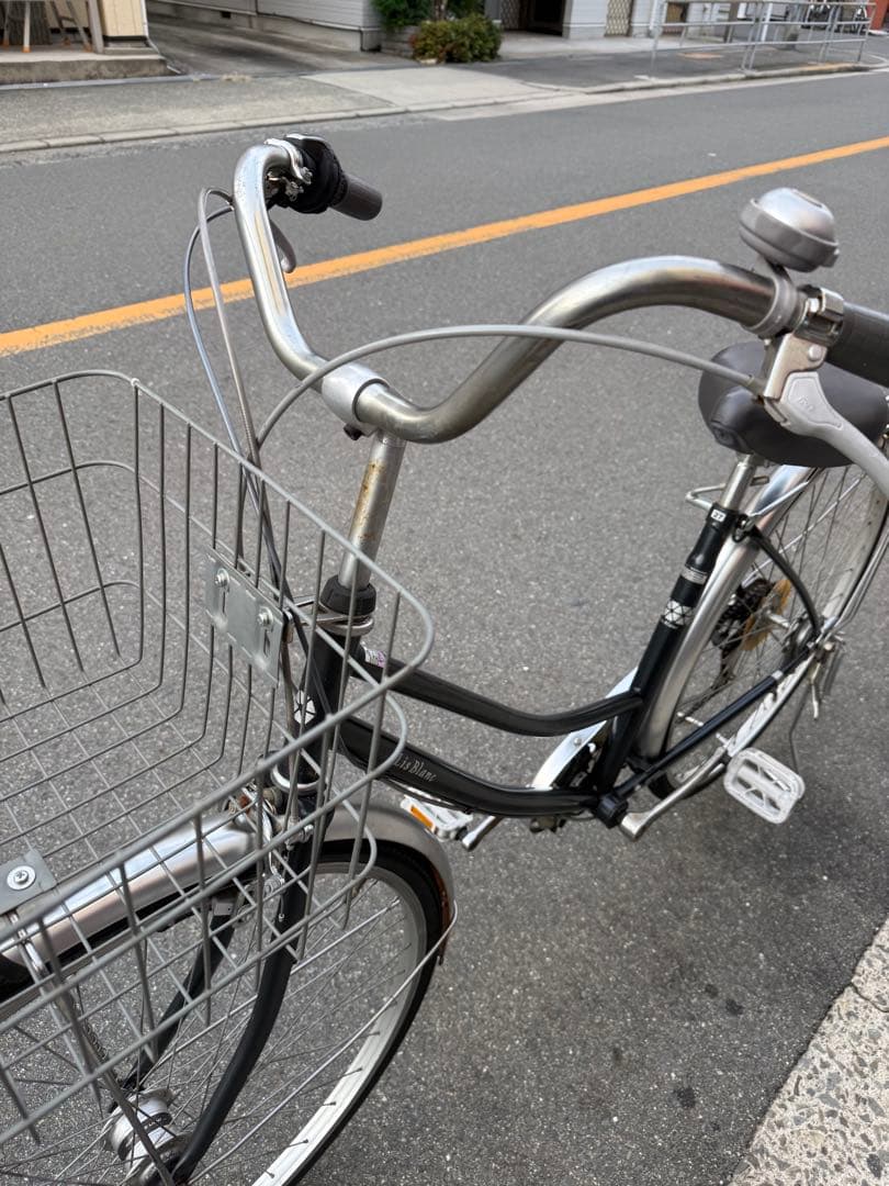 159 自転車 大阪市 【引取り限定】 美品 27インチ 変速付き