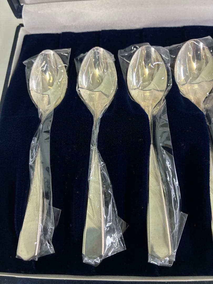 わ*ん様 Silver Wing スプーン　6本 ギフトボックス付　徳力銀製スプ