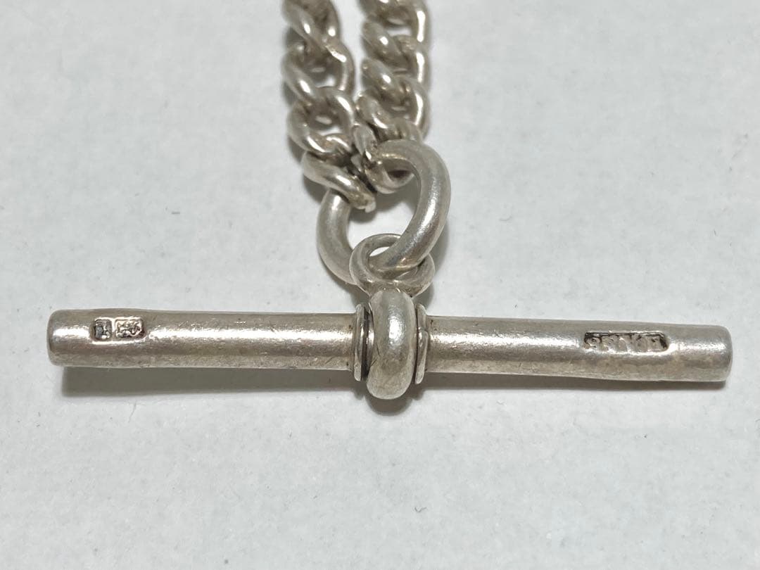 フォグ付純銀製*アルバートチェーン 1893 *スターリングシルバー(925銀)