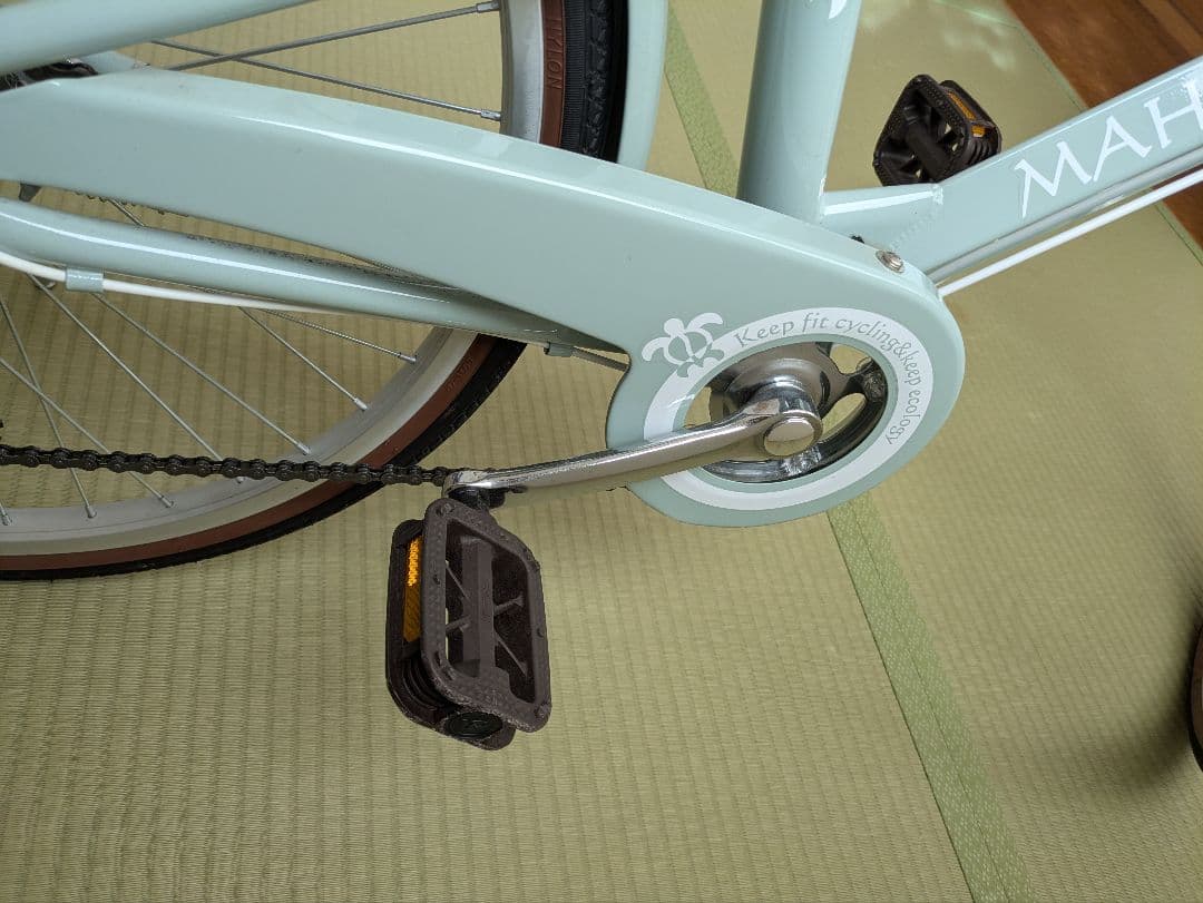 【ありちゃん】子供用自転車 ミントグリーン　マハロジュニア