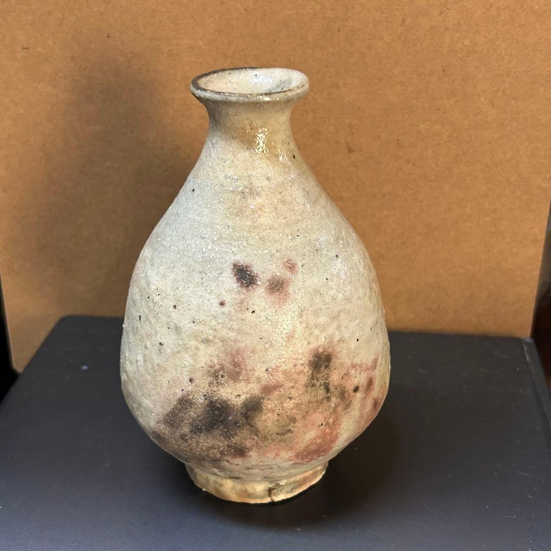 大吉さん　泥牛作品　粉引徳利