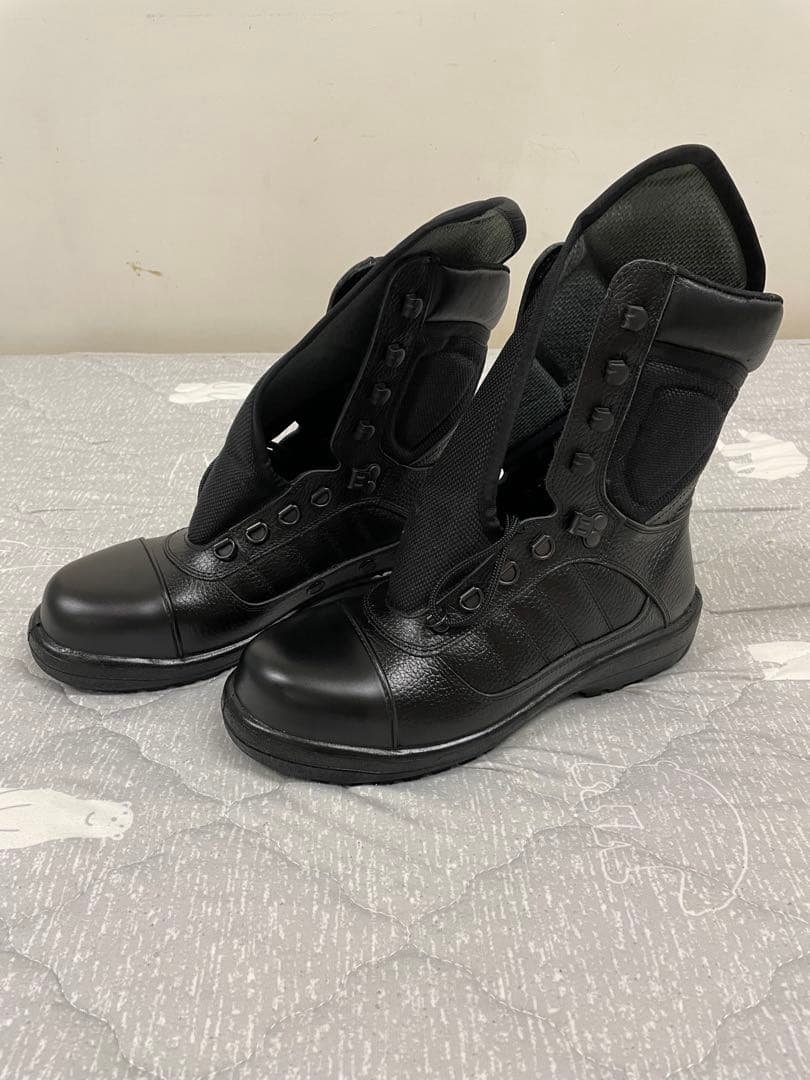 ブラックミリタリーブーツ　25.0cm