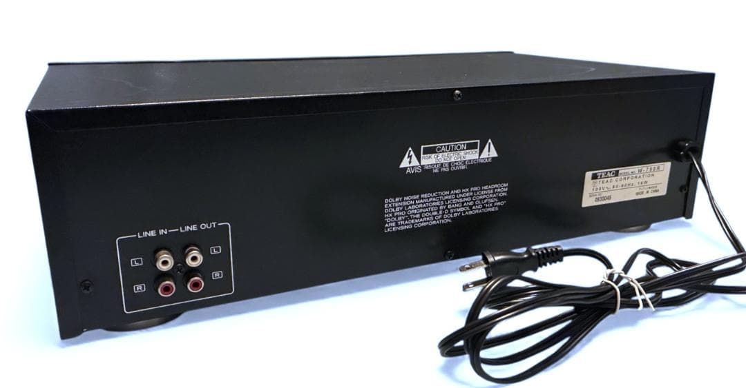 【動作OK！！】ダブルカセットデッキ　TEAC　W-790R　①