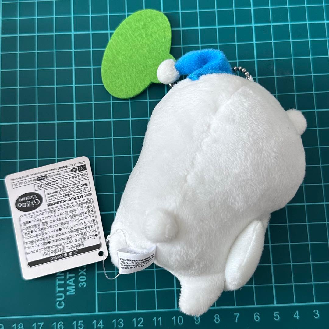 ナガノ　自分ツッコミくま　ボールチェーン付きぬいぐるみ　ねてた　紙タグ付き