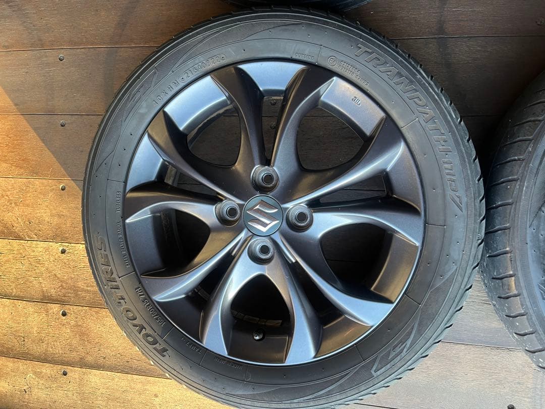 タイヤ付きホイール4本セット　SUZUKI 165/60R15 15✖︎4.5JJ