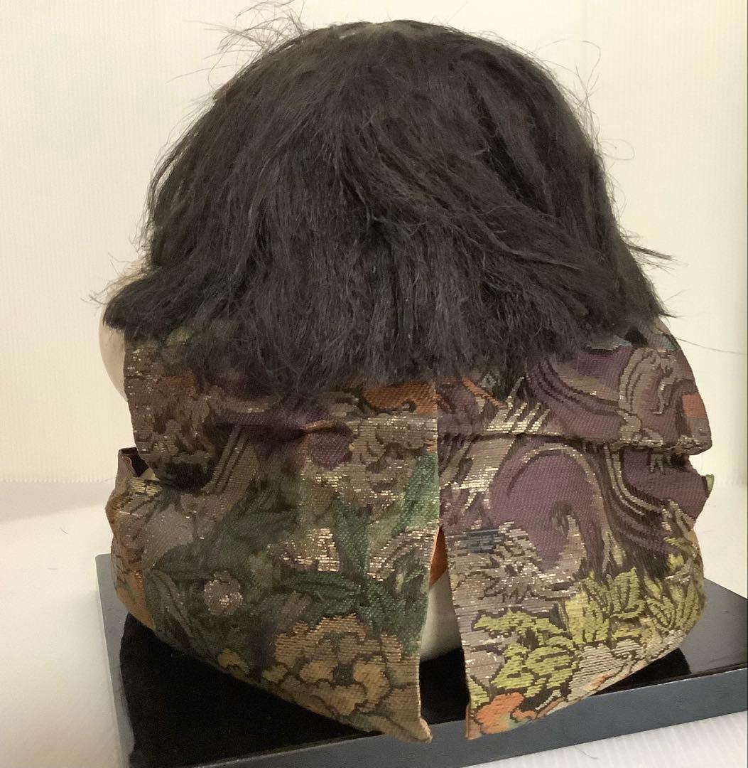 戦前の御所人形♪水引手？♪持ち道具なし♪袖なしに腹掛け♪顔に傷、汚れ、やけ