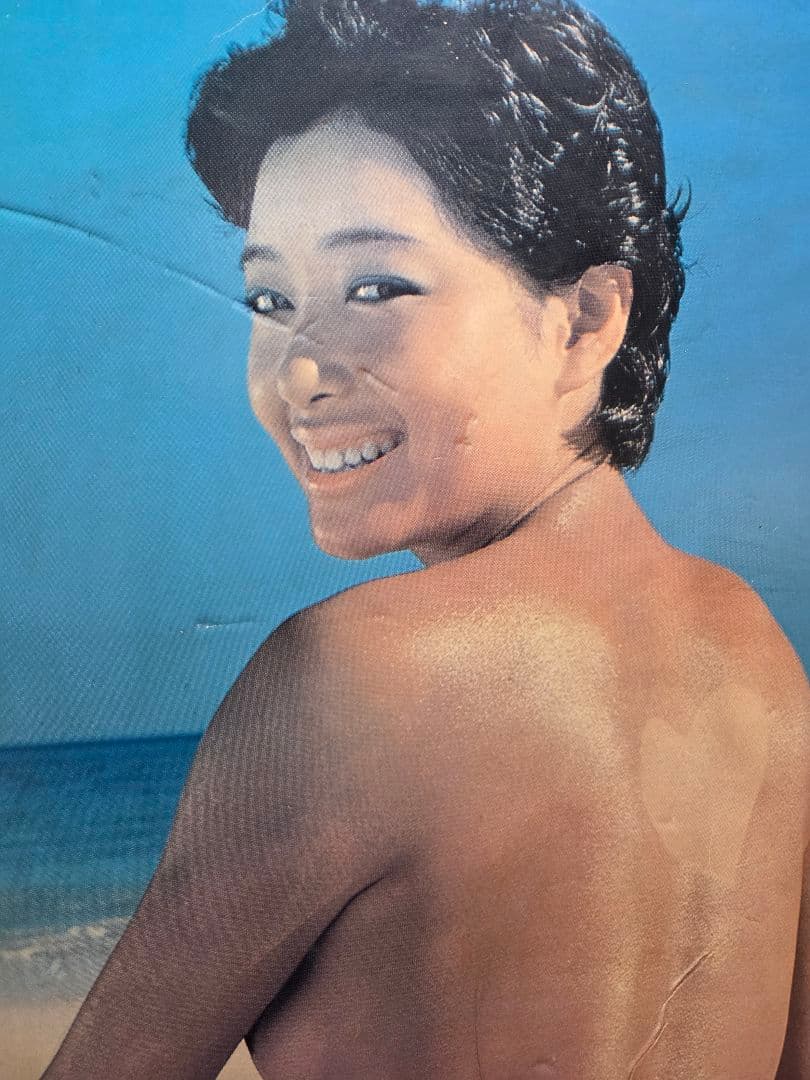 珍品、アンティークな カネボウ夏目雅子ポスターフレーム版