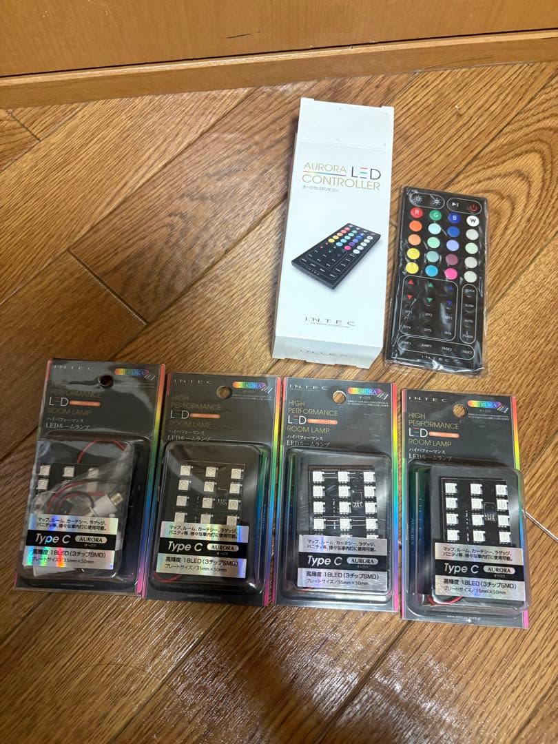 cb750four フォグランプLED未使用4つ　リモコン新品1つ　インテック製