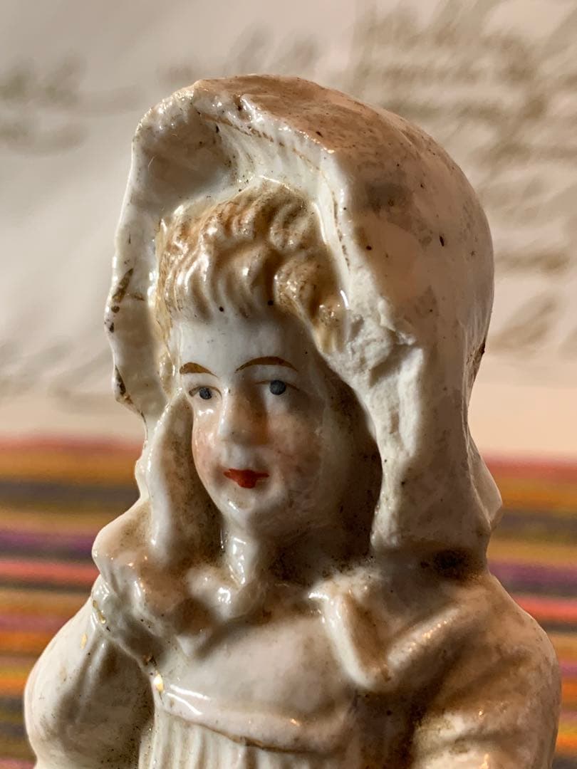 フランス製　アンティーク　ビクトリア調ペアの人形でディテールが細かく魅力的！