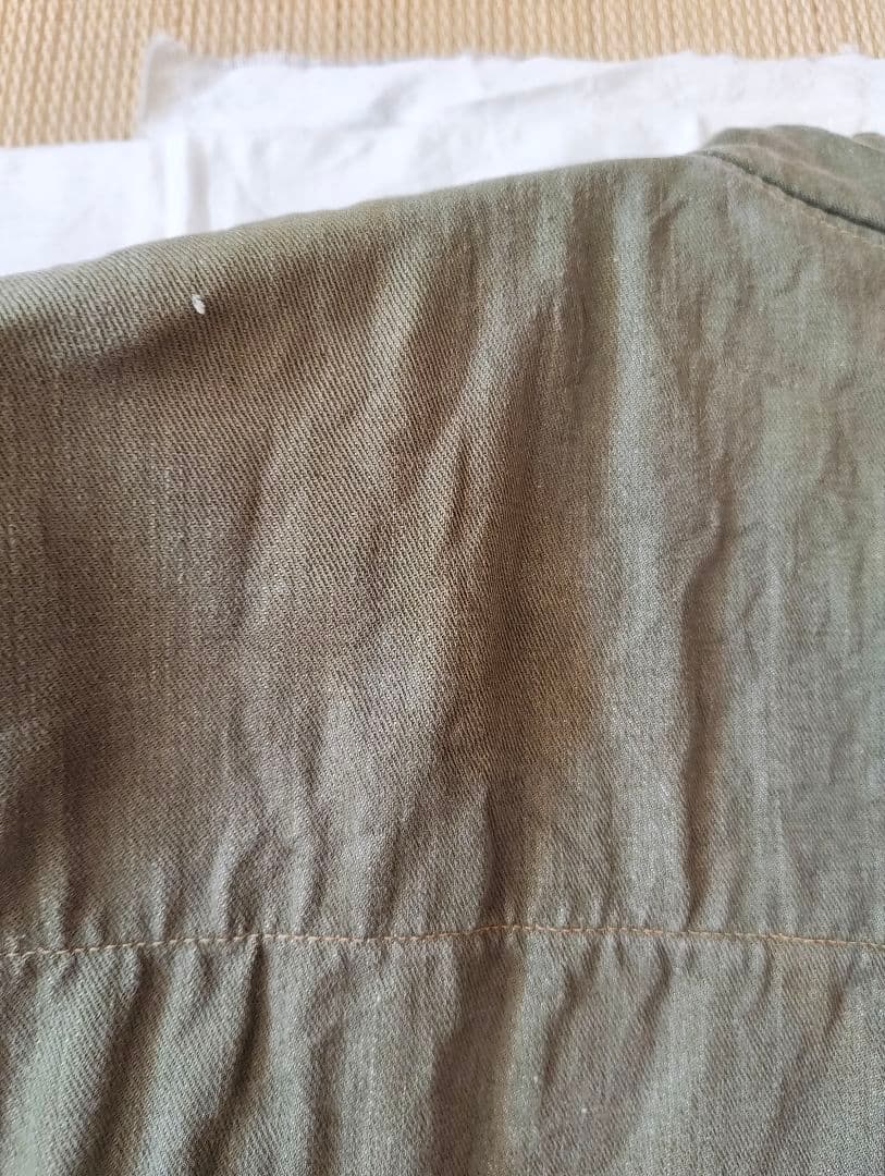 vintage イギリス軍 グリーンデニムベスト