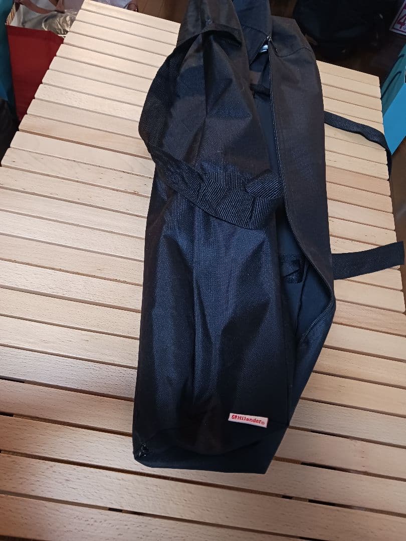 【美品】Hilander ウッドロールトップテーブル 90×70×60cm