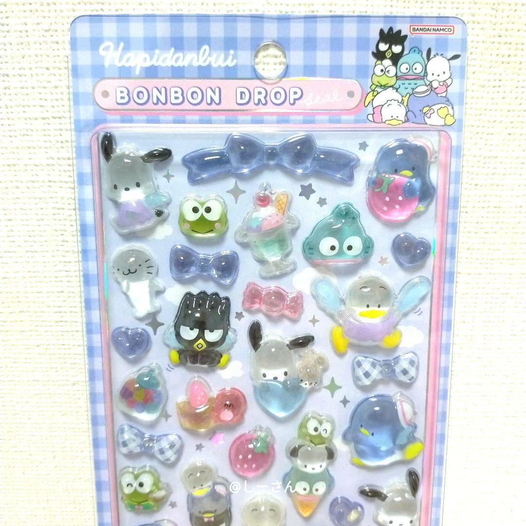 【店舗購入正規品】サンリオ　第二弾　大サイズ　ボンボンドロップシール　6枚セット