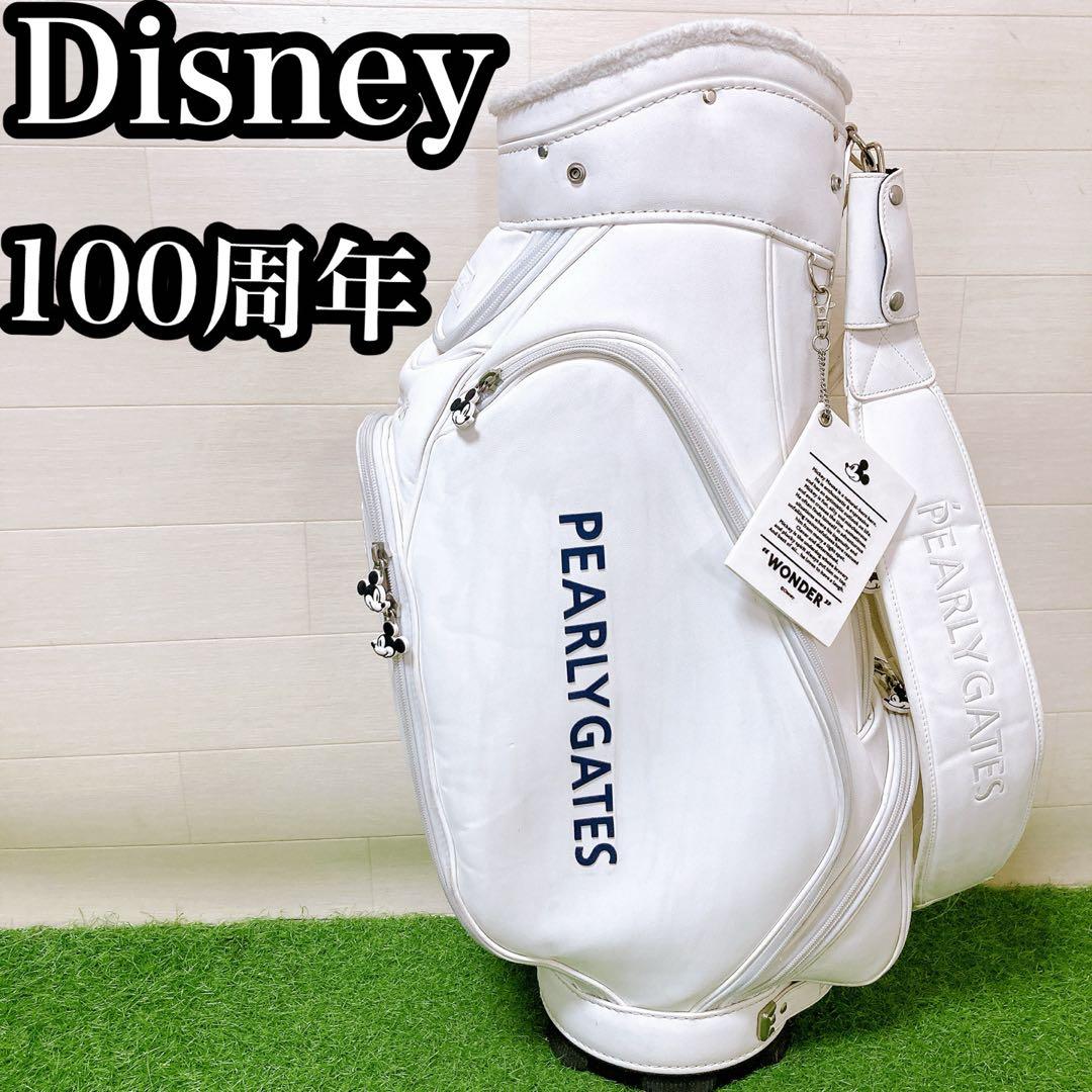 M【フードなし】パーリーゲイツディズニー　ミッキー　コラボ　キャディバッグ　希少