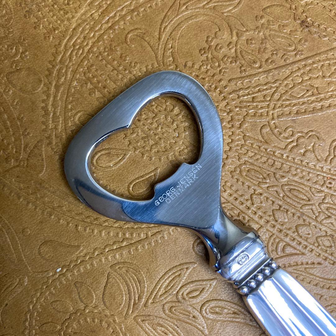 【E 】純銀/約70g ボトルオープナー【Acorn】