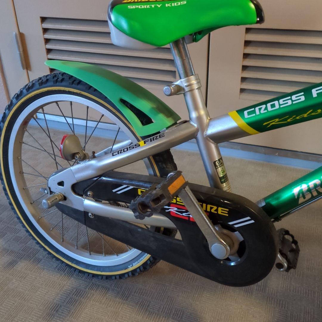 【手渡し】ブリジストン Cross Fire 子供用自転車 グリーン 18インチ