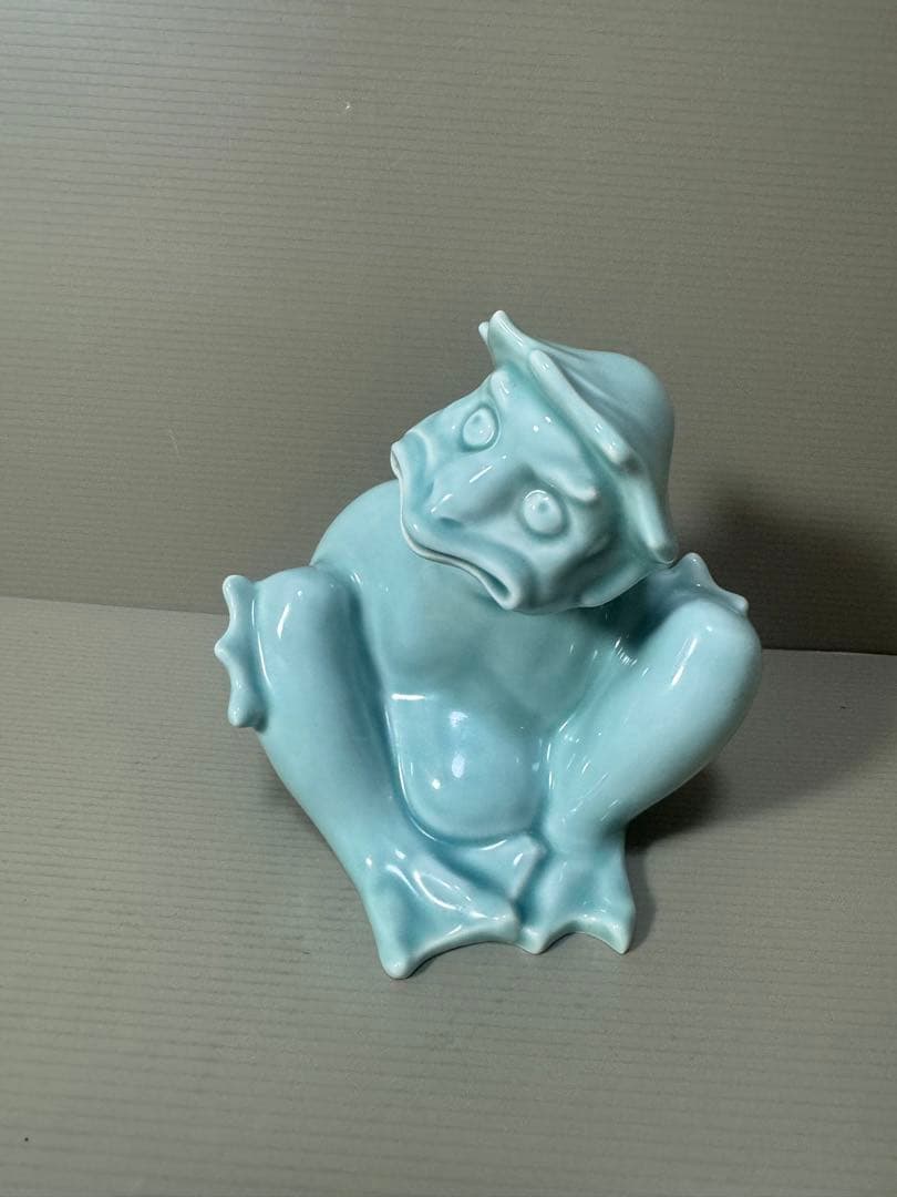 2139 深川製磁　青磁　カッパ　置物